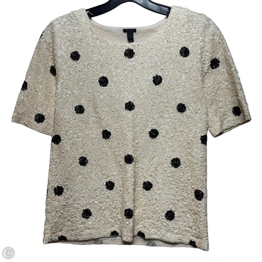 Top Short Sleeve By J. Crew In Polkadot Pattern, Size: Xs