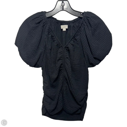 Top Short Sleeve By Loft In Black, Size: M