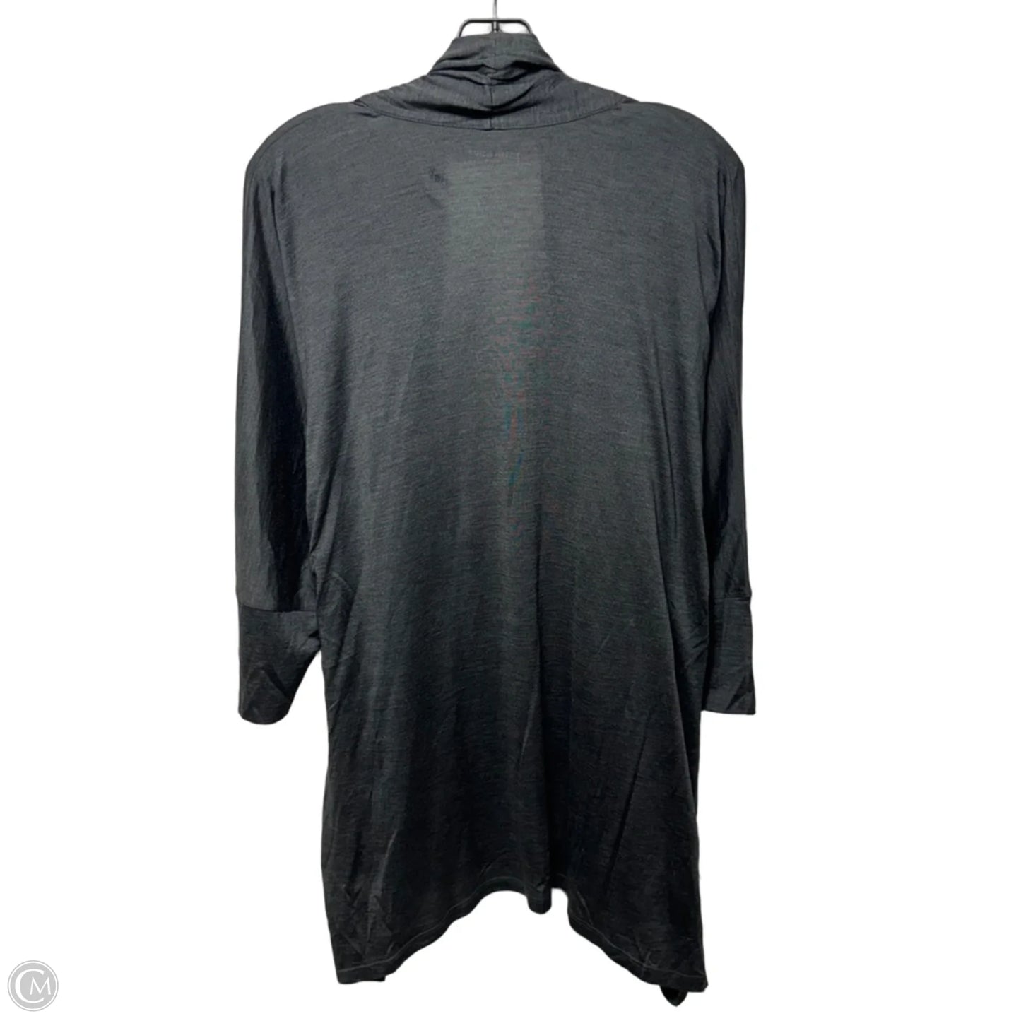 Silk & Cotton Cardigan By Eileen Fisher In Grey, Size: L