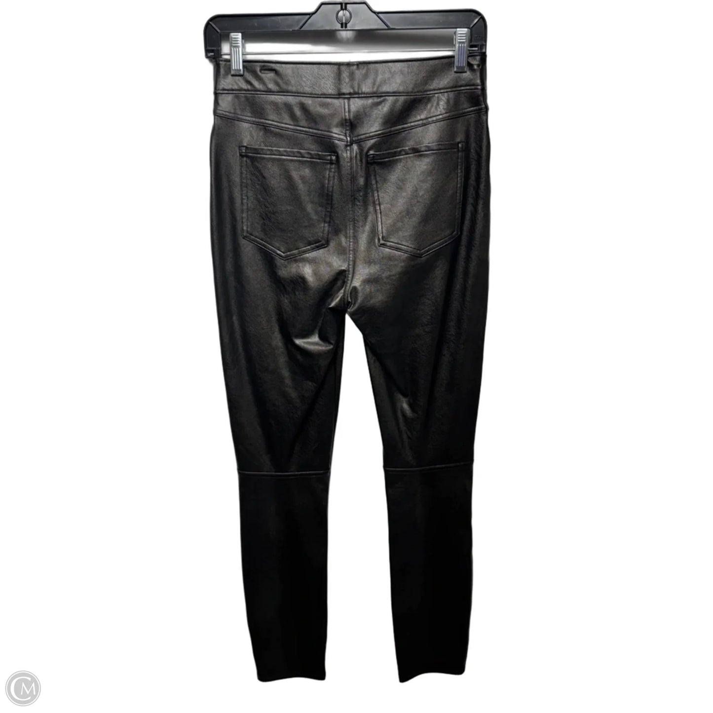 Faux Leather Pants Leggings By Spanx In Black, Size: S