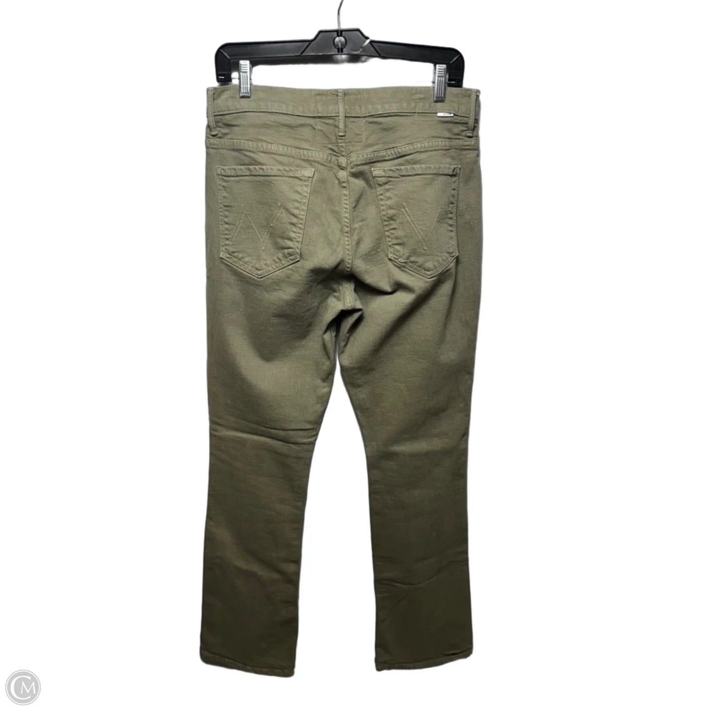 The Insider Hover Jeans By Mother In Green Denim, Size: 14