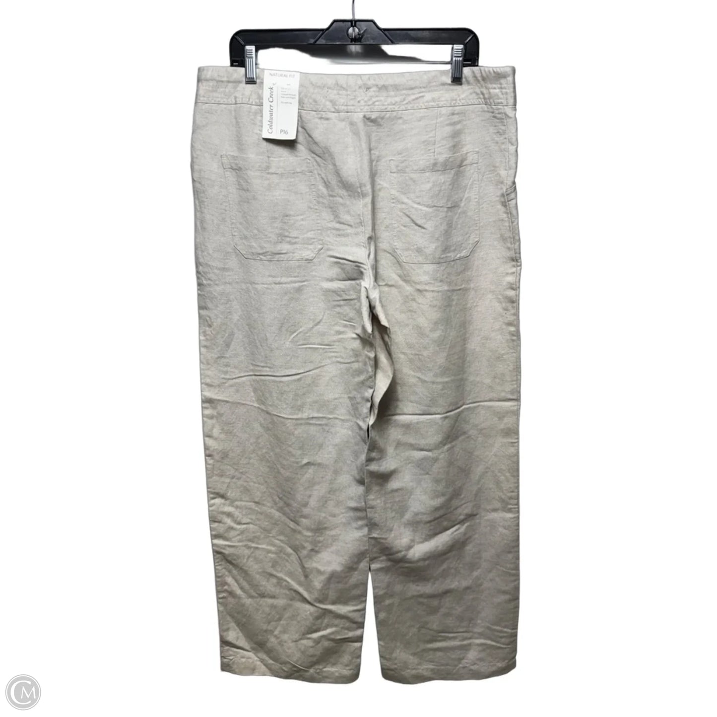 Pants Linen By Coldwater Creek In Beige, Size: 16p