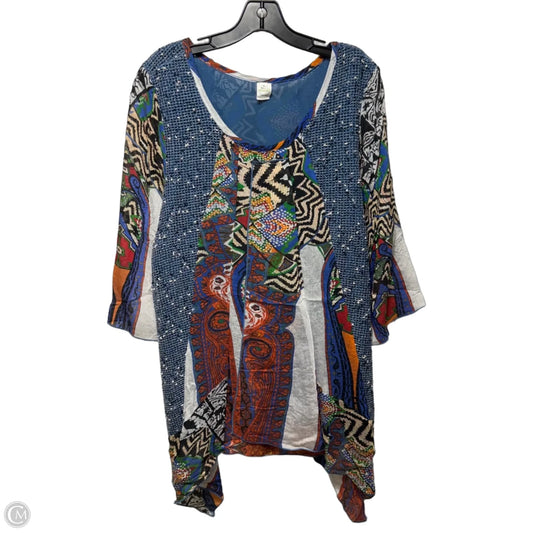 Tunic 3/4 Sleeve By DikaLady In Multi-colored, Size: Xl