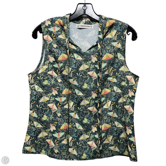 Top Sleeveless By SM Wardrobe In Multi-colored, Size: M