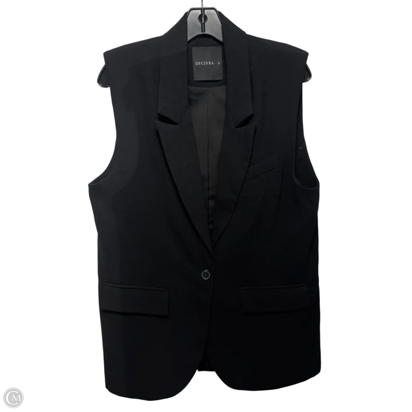 Vest Blazer By Decjuba In Black, Size: 12
