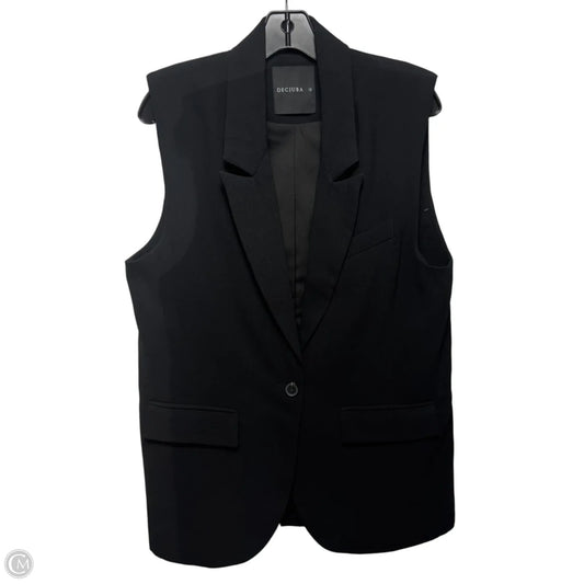 Vest Blazer By Decjuba In Black, Size: 12