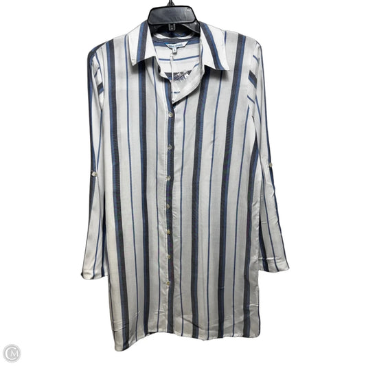 Tunic Long Sleeve By Blue Island In Striped Pattern, Size: S