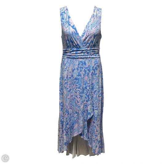 Moana High-Low Dress Designer By Lilly Pulitzer In Blue & Purple, Size: M