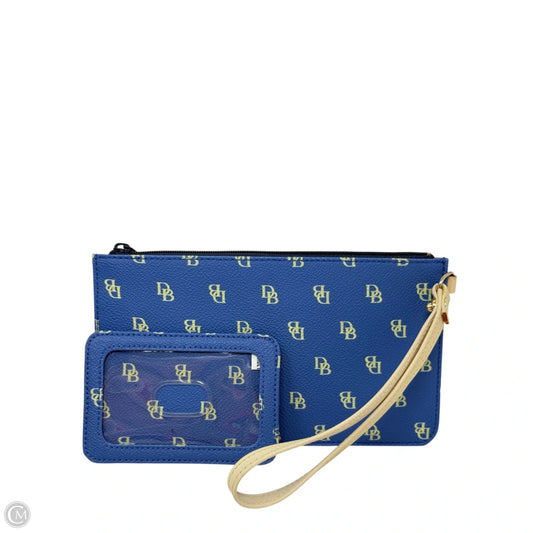 Monogram Wristlet & ID Cardholder Designer By Dooney And Bourke, Size: Medium