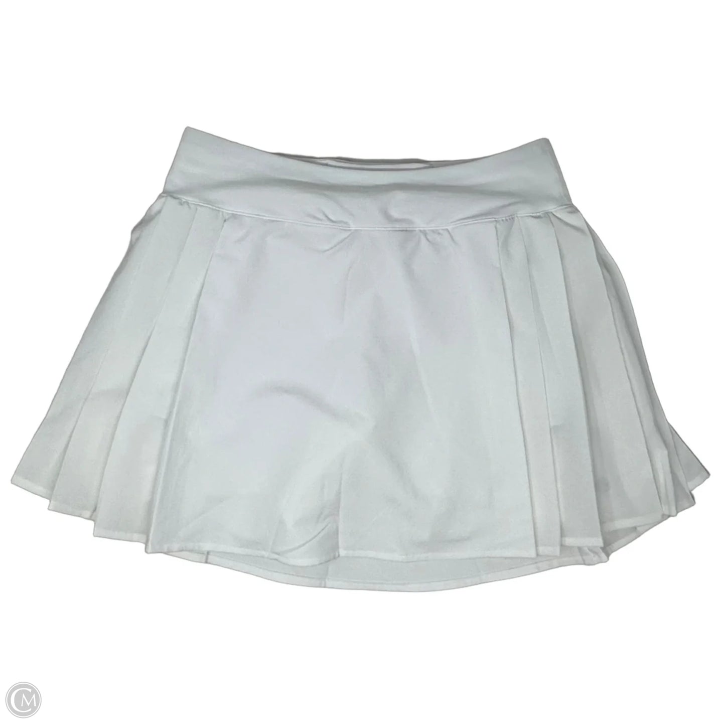 Side-Pleat HR Tennis Athletic Skort By Lululemon In White, Size: 4