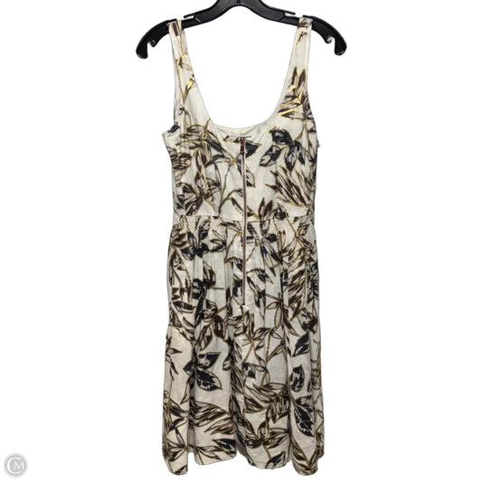 Linen Front Zip Dress Casual Short By J. Crew In Multi-colored, Size: 2