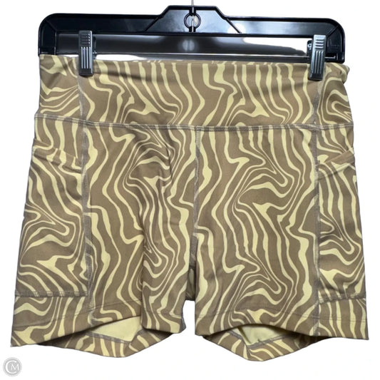 Athletic Shorts By Outdoor Voices In Cream & Tan, Size: M
