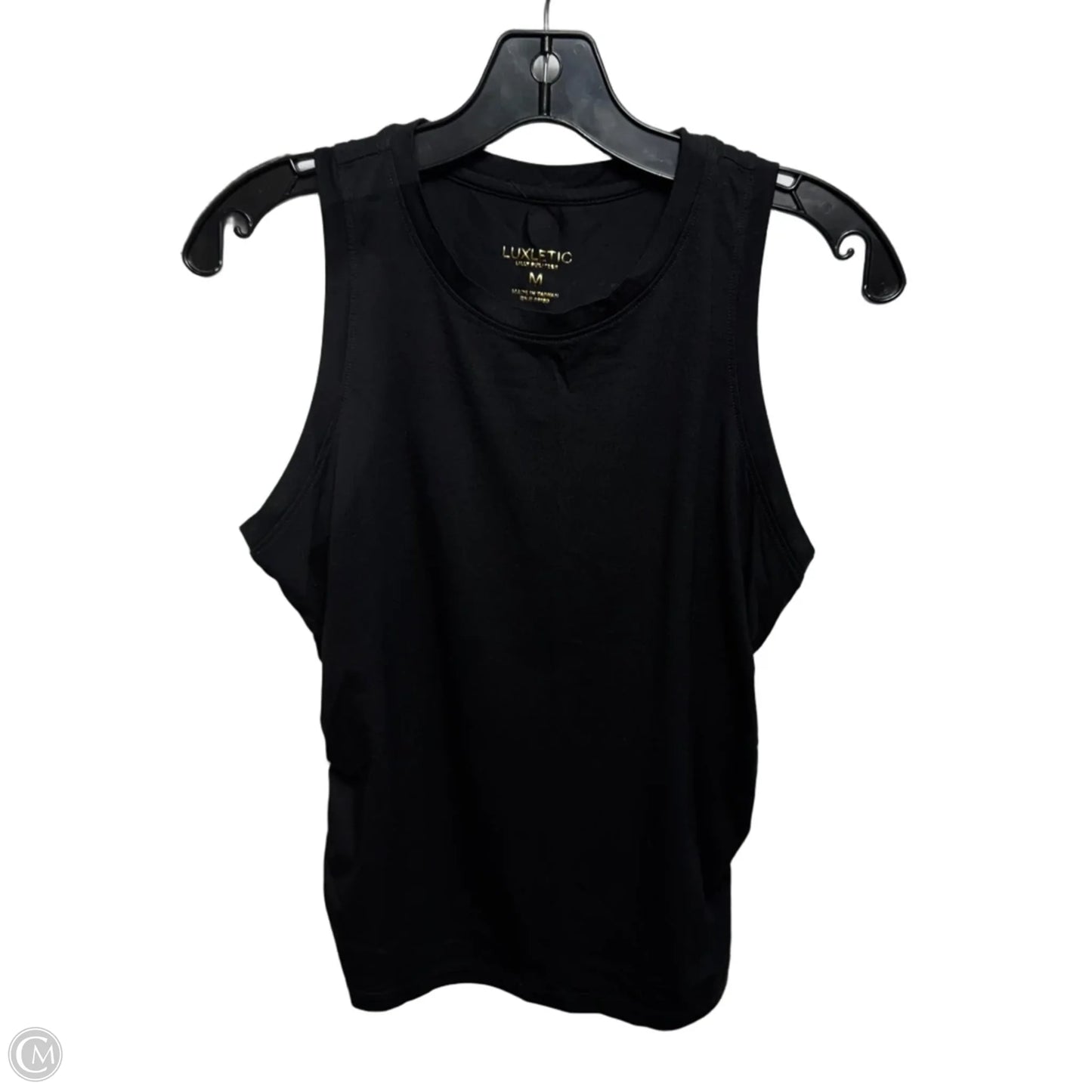Ruched Athletic Tank Top Designer By Lilly Pulitzer In Black, Size: M