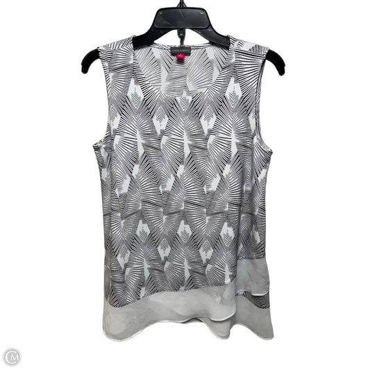 Top Sleeveless By Vince Camuto In Black & White, Size: S