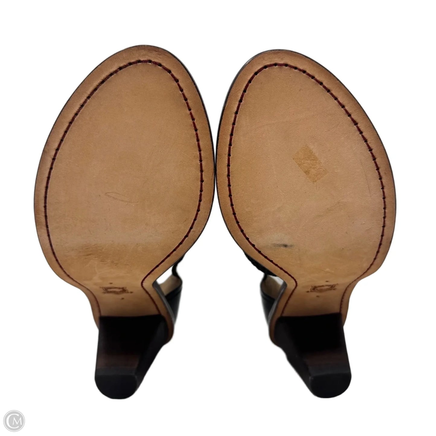 Ginger Shoes Heels Block By Trask In Black, Size: 8.5