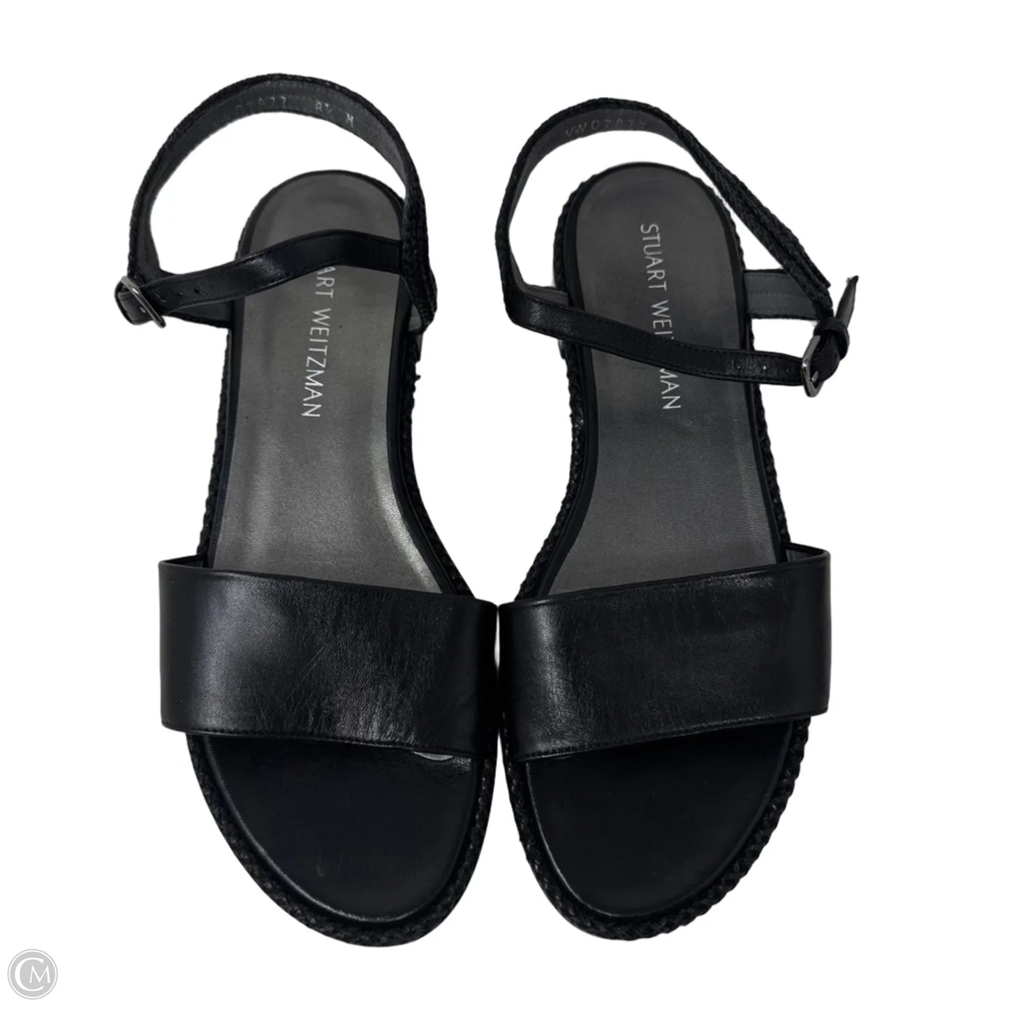 Sandals Designer By Stuart Weitzman In Black, Size: 8.5