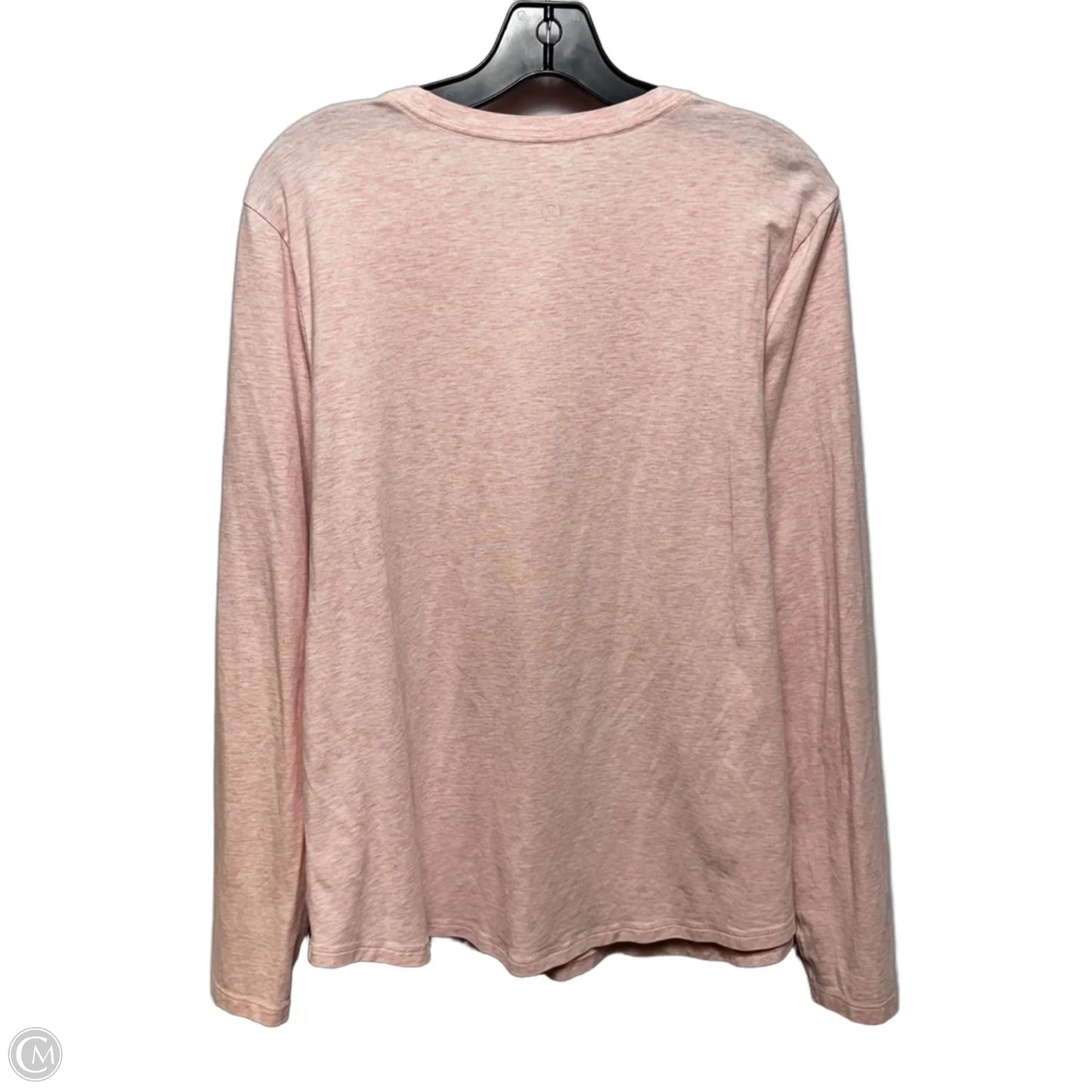 Athletic Top Long Sleeve Crewneck By Lululemon In Pink, Size: 12