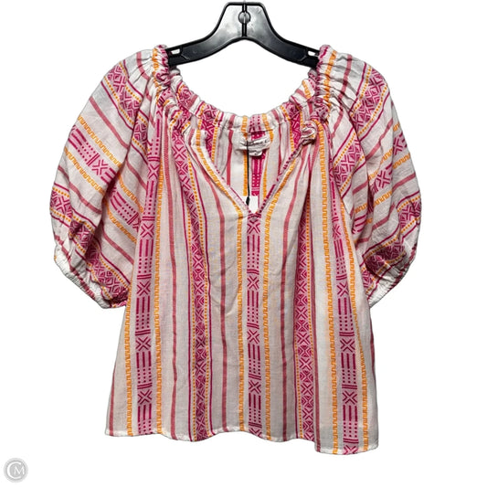 Top Short Sleeve By Velvet By Graham & Spencer In Multi-colored, Size: S