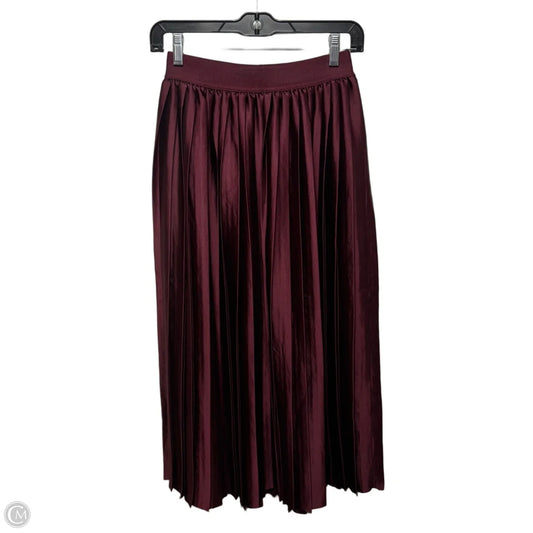 Pleated Skirt Midi By Lululemon In Maroon, Size: XS