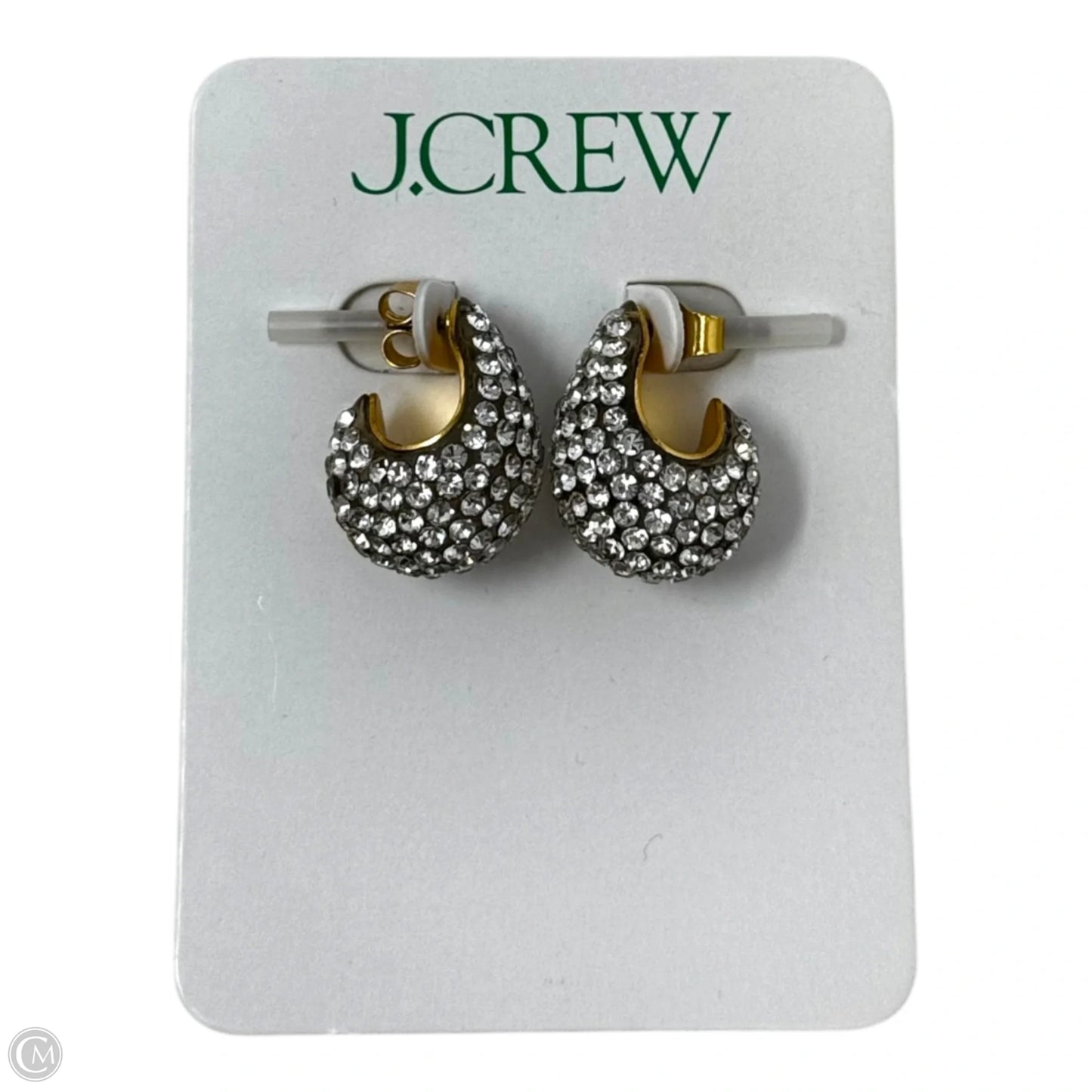 Rhinestone Teardrop Earrings By J. Crew