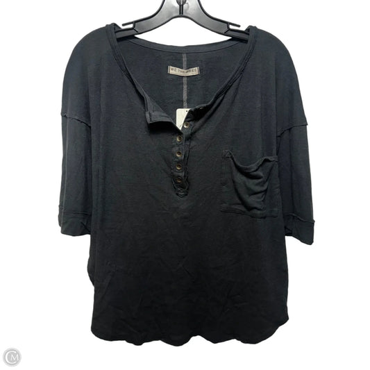Ribbed Top Short Sleeve By We The Free In Black, Size: Xl