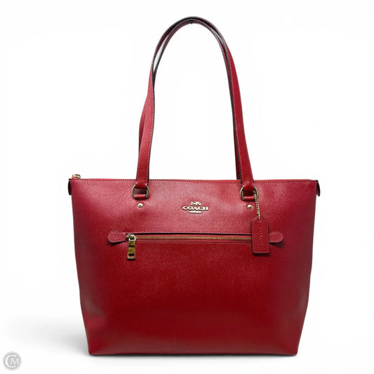 Crossgrain Leather Gallery Tote Designer By Coach, Size: Medium