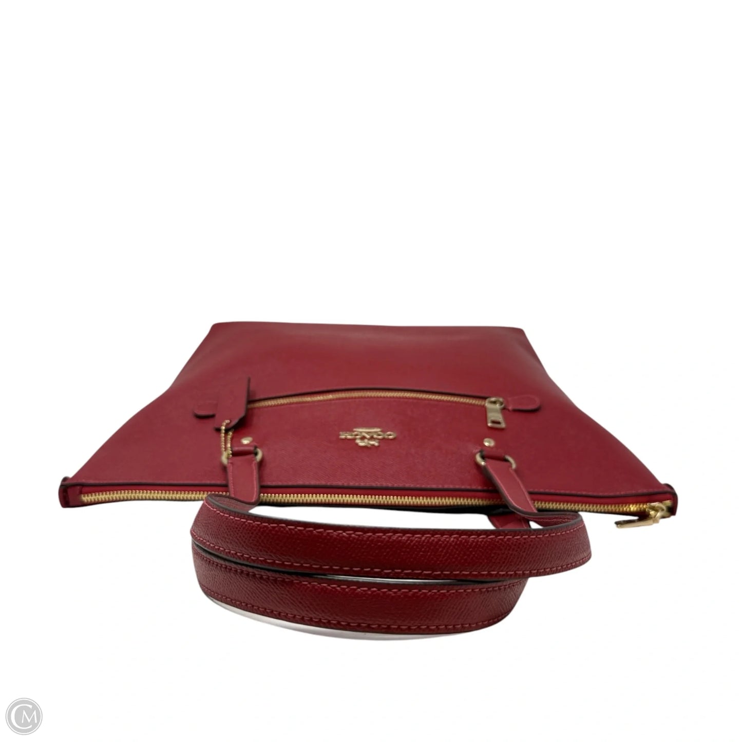 Crossgrain Leather Gallery Tote Designer By Coach, Size: Medium
