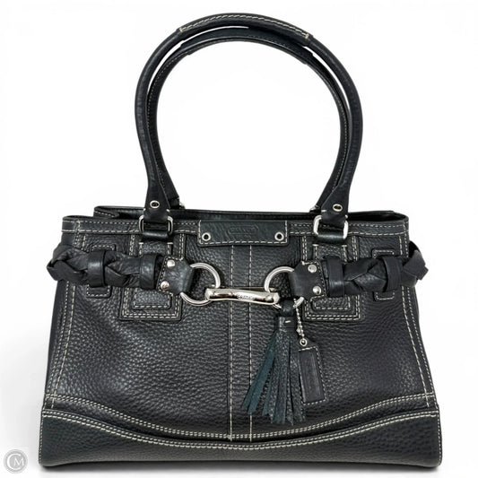 Hamptons Pebbled Leather Carryall Designer By Coach, Size: Medium
