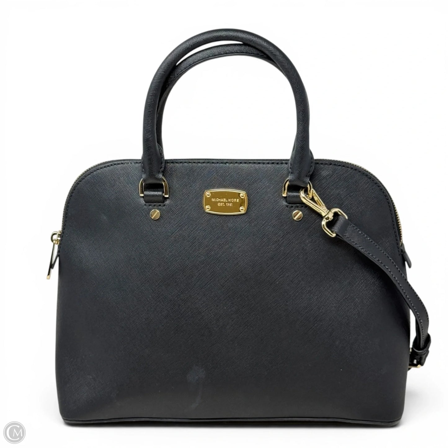 Cindy Saffiano Leather Dome Satchel  By Michael By Michael Kors, Size: Medium