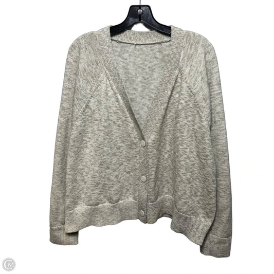 Sweater Cardigan By Lululemon In Cream, Size: 1x