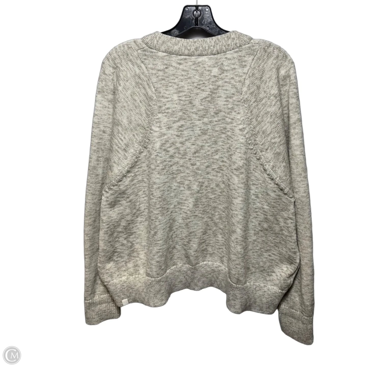 Sweater Cardigan By Lululemon In Cream, Size: 1x