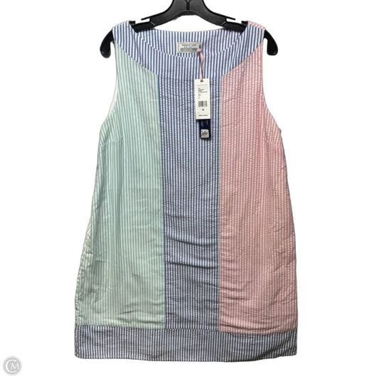 Party Seersucker Shift Dress Casual Short By Vineyard Vines In Striped Pattern, Size: 16