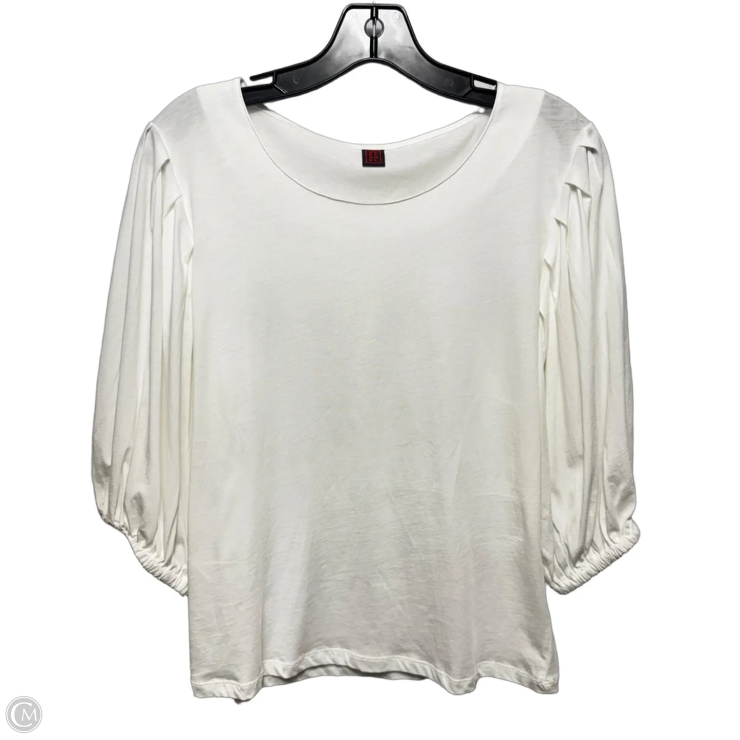 Top 3/4 Sleeve By Stefanel In White, Size: M