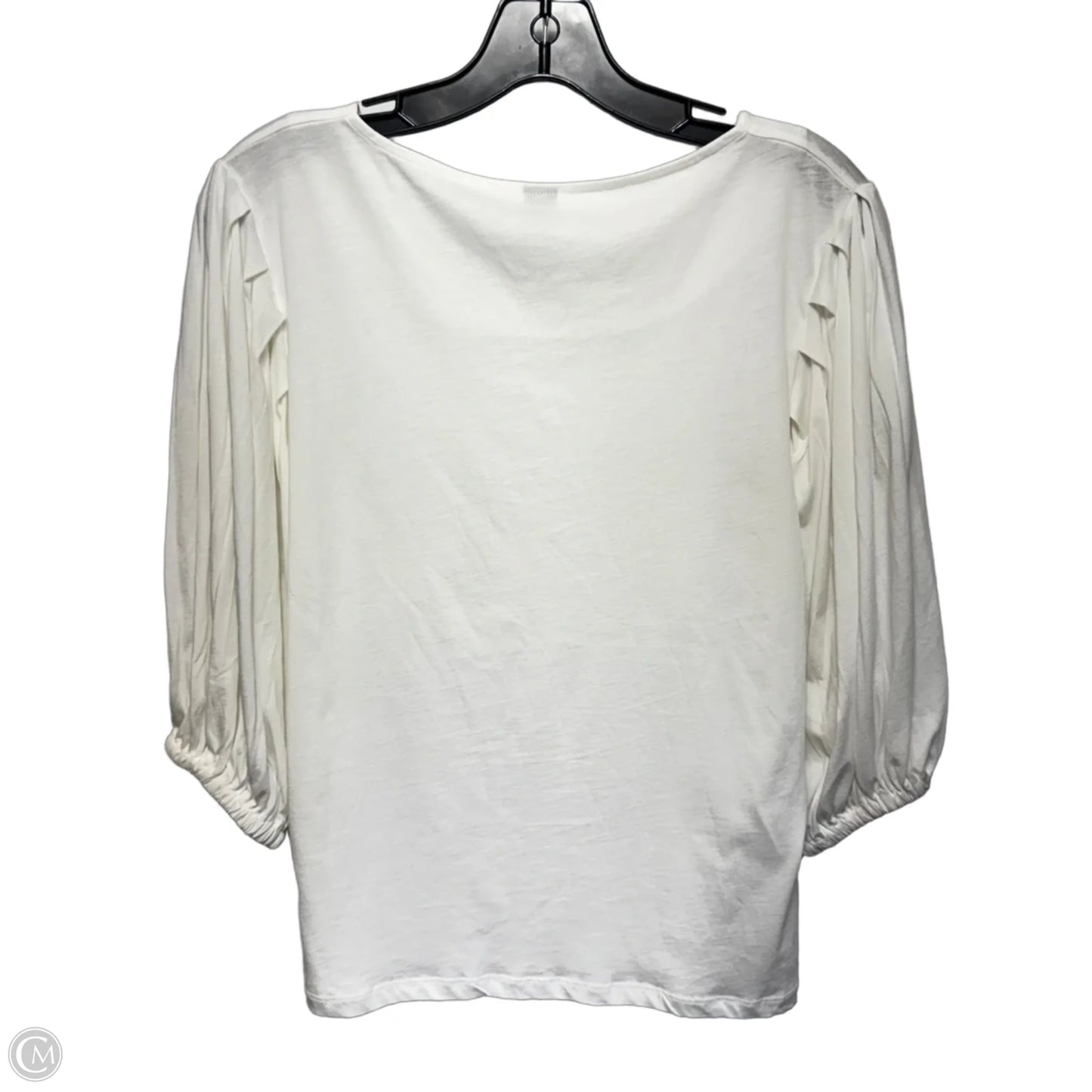 Top 3/4 Sleeve By Stefanel In White, Size: M