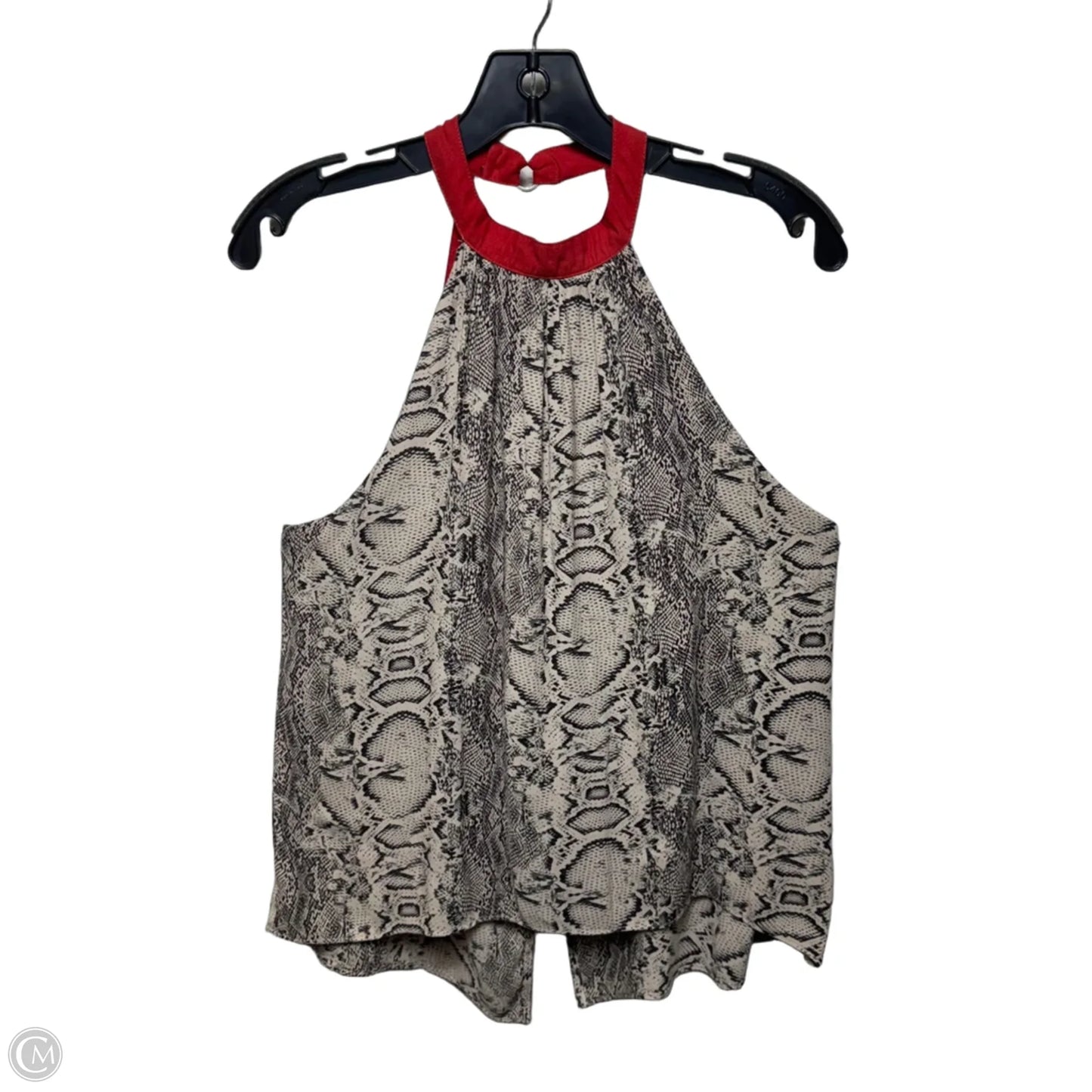 Through The Night Halter Top Sleeveless By Free People In Snakeskin Print, Size: S