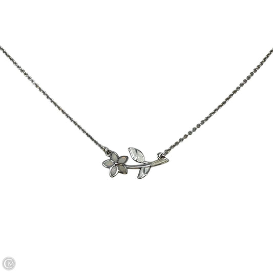 Mother Of Pearl Floral Pendant Necklace Designer By Coach