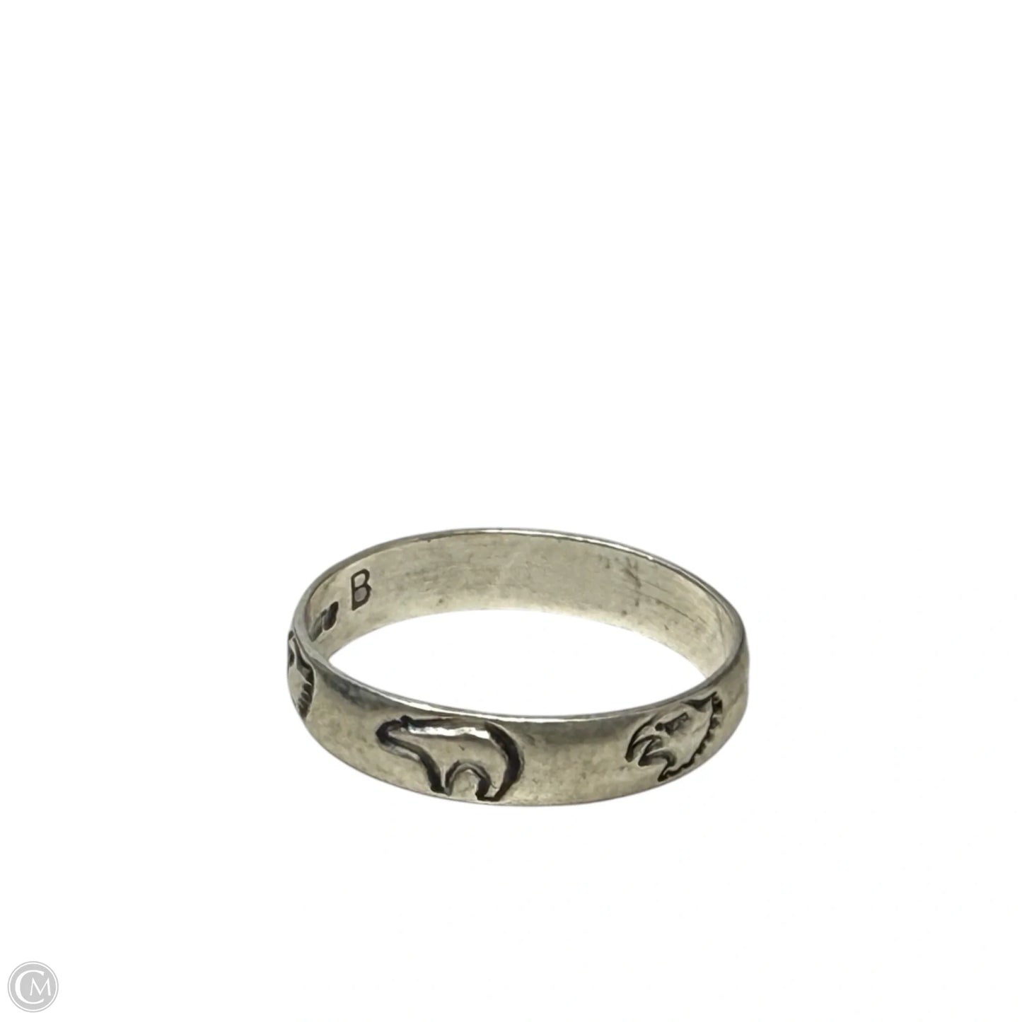 Vintage Navajo Sterling Silver Bear & Eagle Ring By J. Begay, Size: 8