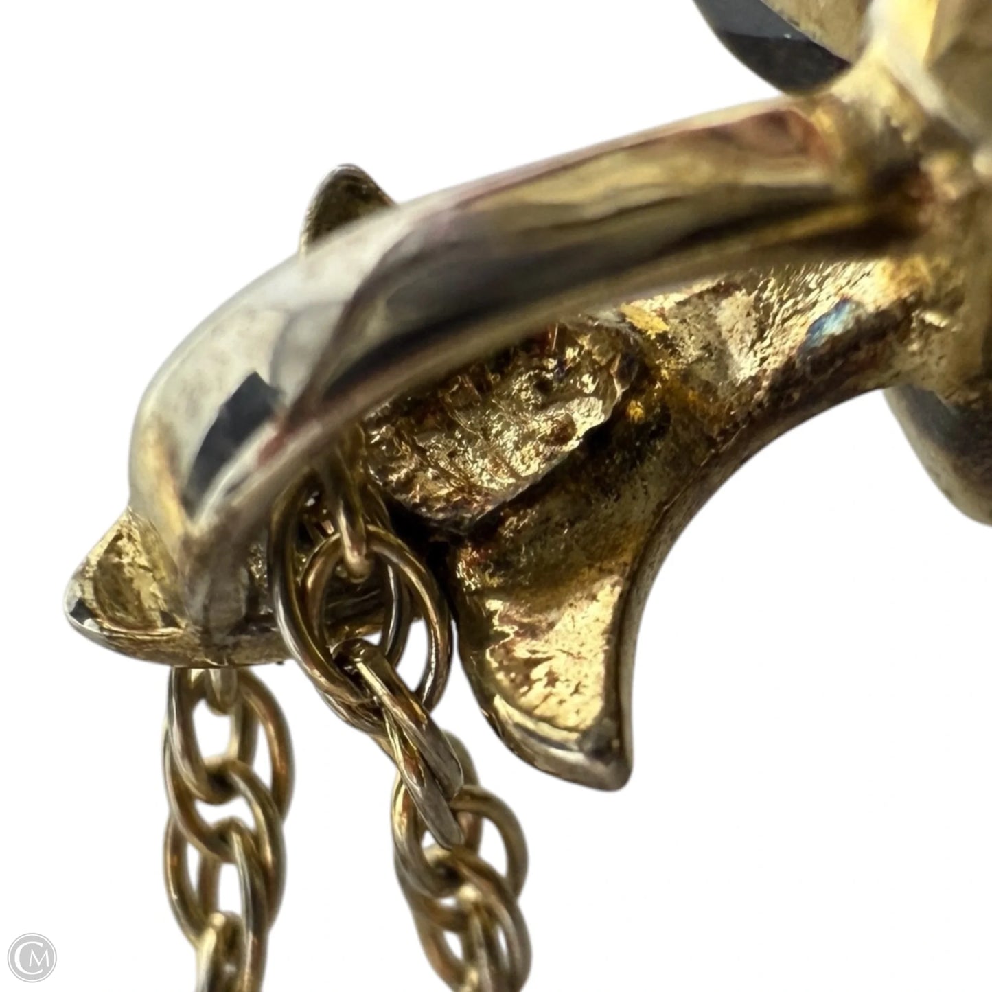 Gold Over Sterling Silver & Faceted Smoky Quartz Heart Pendant On 12K Gold Fine Rope Chain Necklace