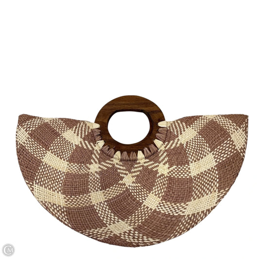 Woven Fan Clutch, Size: Small