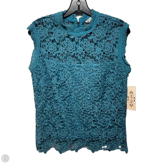 Lace Top Sleeveless By Nanette By Nanette Lepore In Blue, Size: S