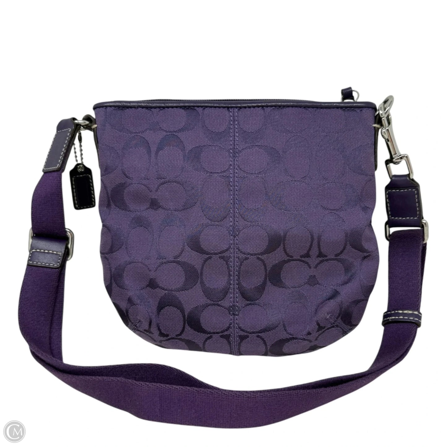 Coach Signature Jacquard Crossbody Bag Designer By Coach, Size: Medium