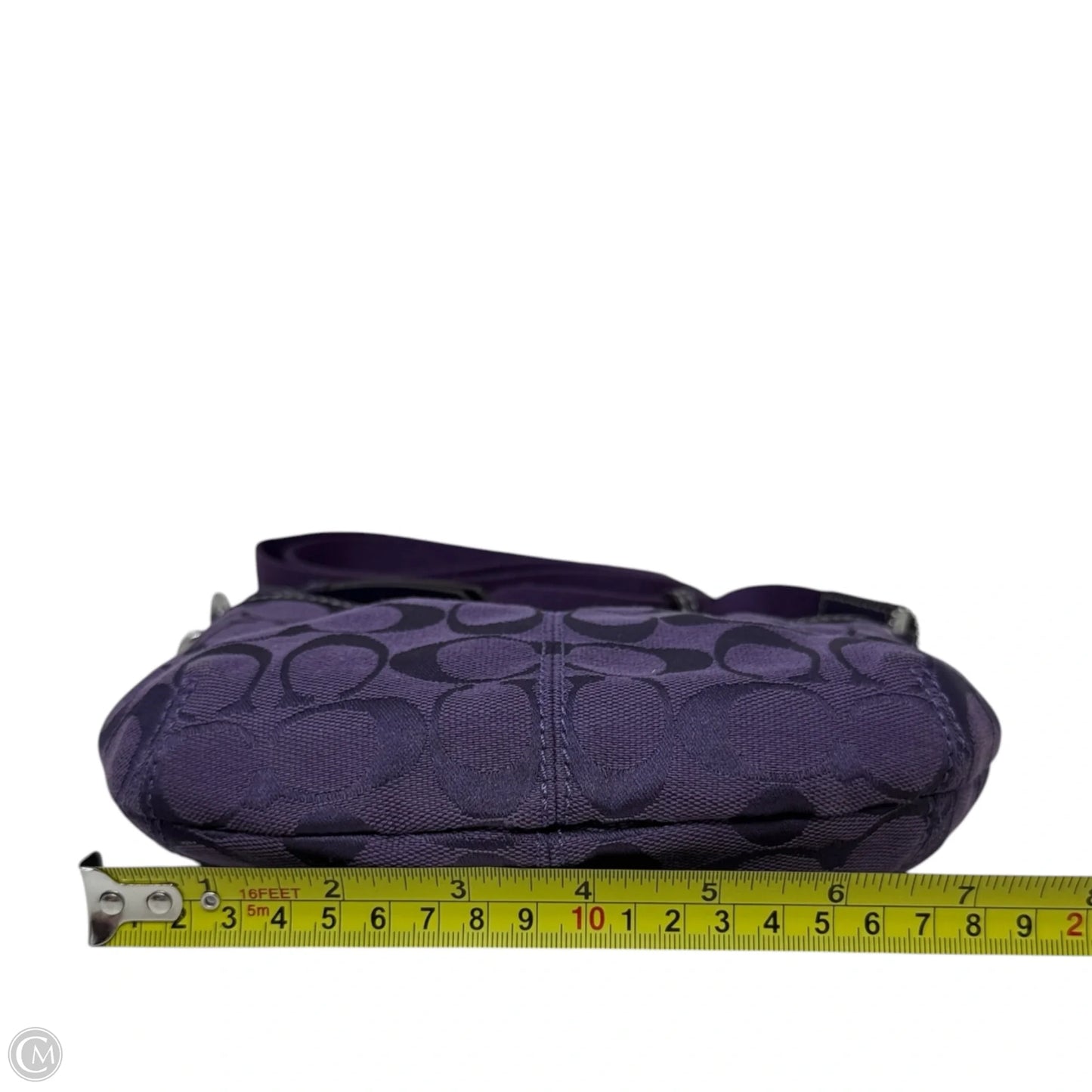 Coach Signature Jacquard Crossbody Bag Designer By Coach, Size: Medium