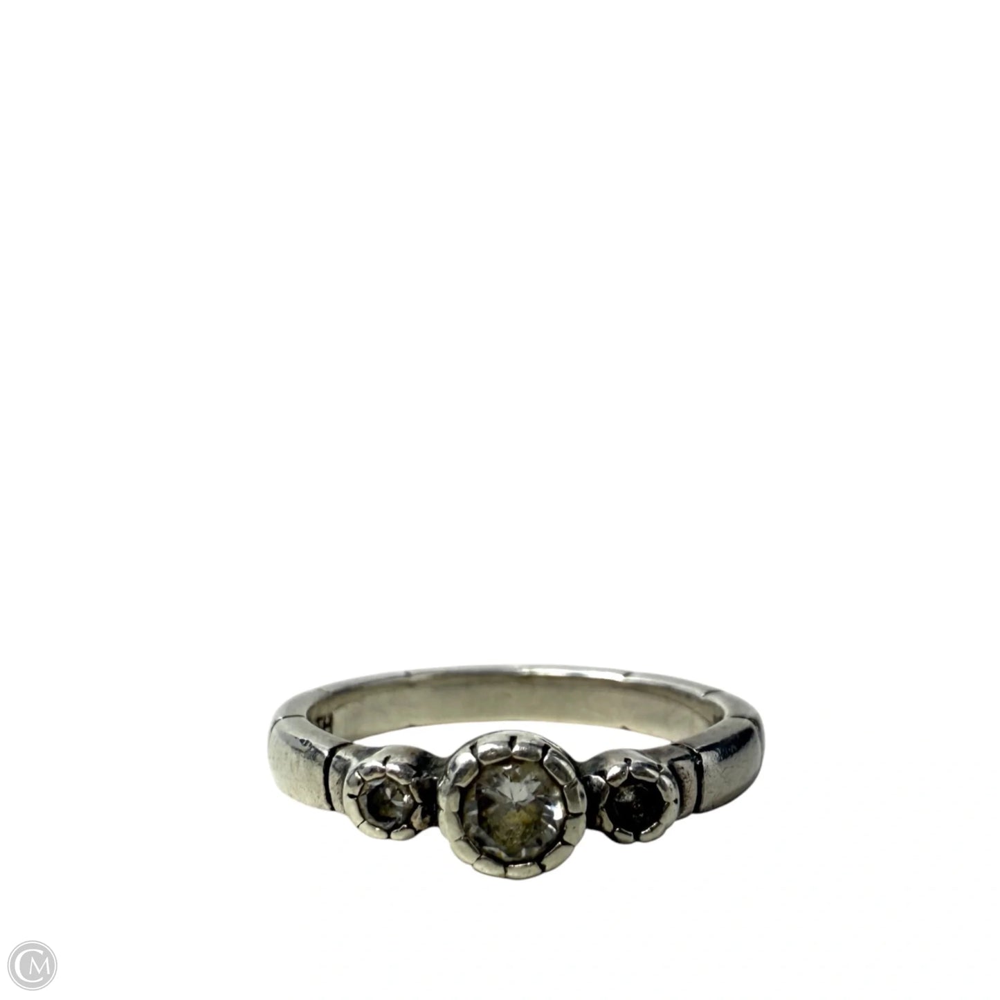 Sterling Silver & CZ Trio Ring By Silpada, Size: 5