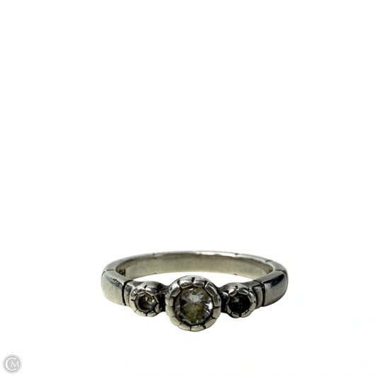 Sterling Silver & CZ Trio Ring By Silpada, Size: 5