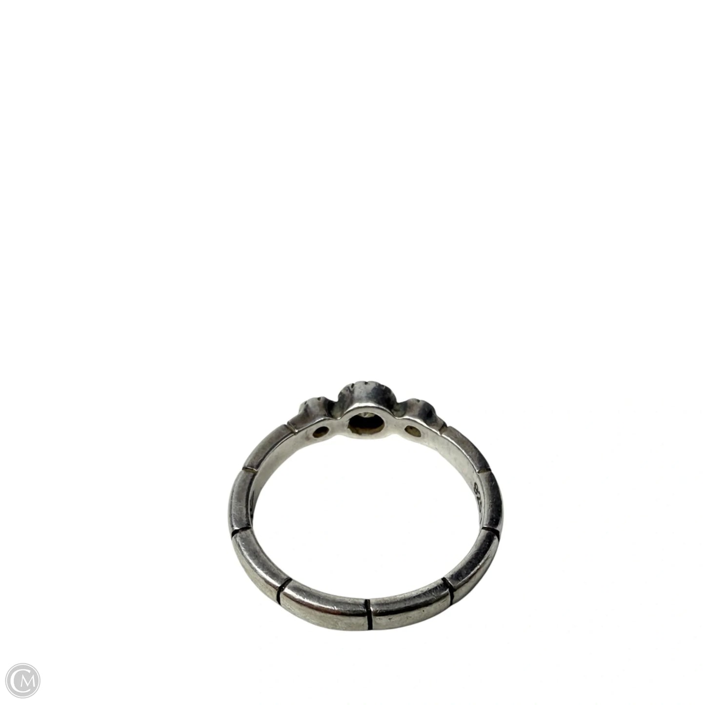 Sterling Silver & CZ Trio Ring By Silpada, Size: 5