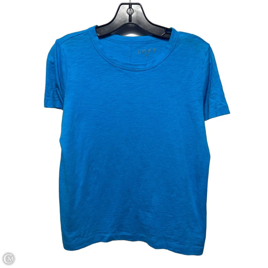 Top Short Sleeve Basic By Loft In Blue, Size: M