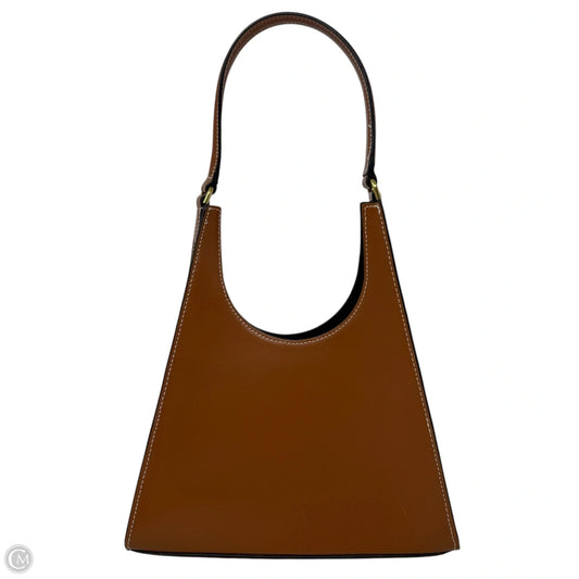 Rey Leather Structured Shoulder Bag By Staud, Size: Small