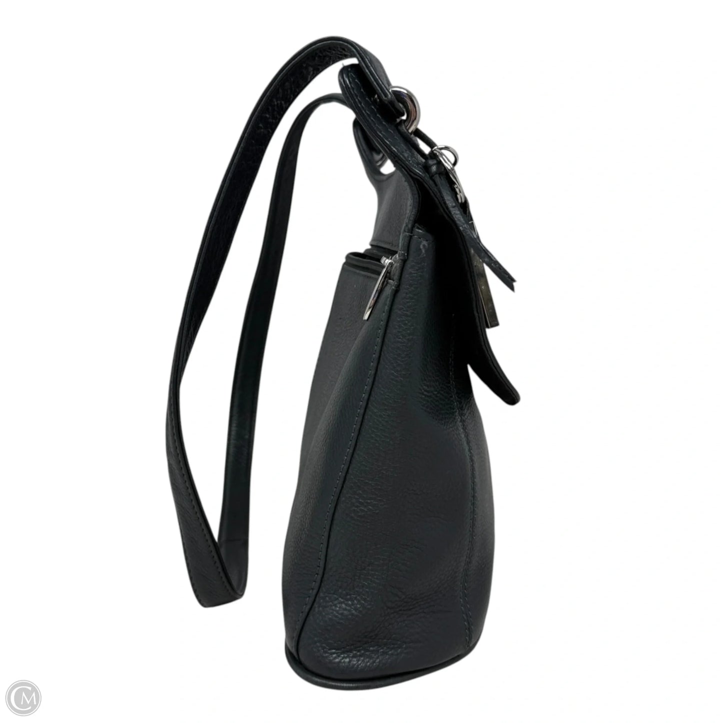 Leather Shoulder Bag By Rolfs, Size: Medium