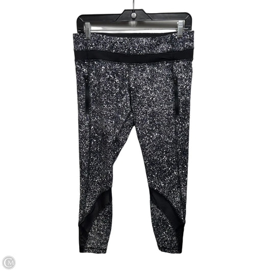 Athletic Leggings By Lululemon In Black & White, Size: 8