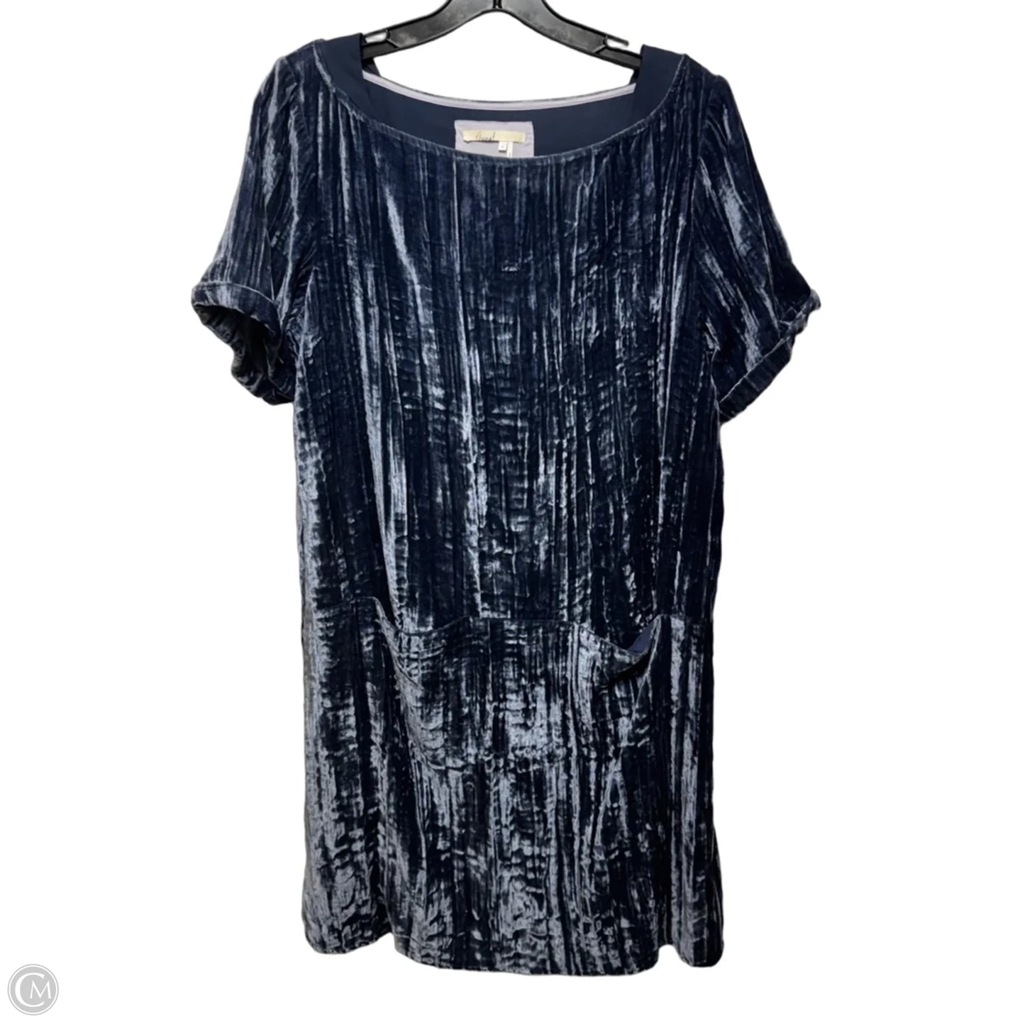 Velvet Dress Casual Short By Floreat In Blue, Size: M